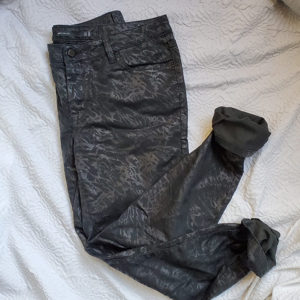 Karen Millen Waxed Denim